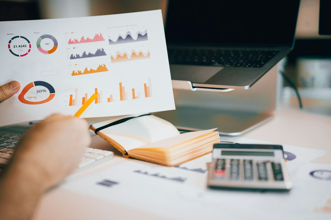 person reviewing analytics dashboard