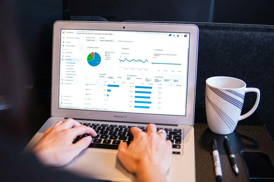 person reviewing analytics dashboard